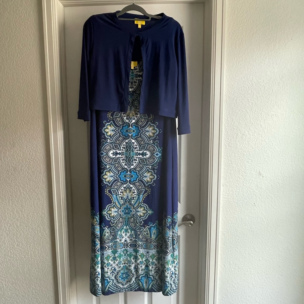 Liz Lange Blue Maxi Dress